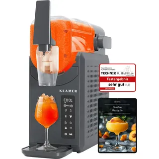 Klamer Slush Maschine, mit 5 voreingestellten Programmen: Slushie, Cocktail, Milchshake, Frappé, Wein, Automatische Reinigung, 2L Fassungsvolumen, Tu...