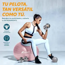 TRESKO Gymnastikball Rosa 65 cm