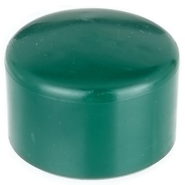 GAH ALBERTS Alberts 654535 Pfostenkappe für runde Metallpfosten | Kunststoff, grün | für Pfosten-Ø 44 mm