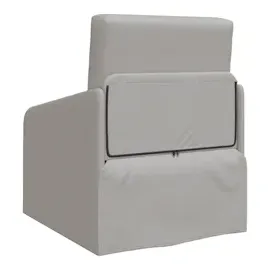 vidaXL Schlafsessel 2-in-1 Wolkengrau 65x80x83 cm Stoff