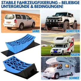 Wiltec Stufenkeile Paar Auffahrkeile 40/70/100 mm Gelb
