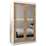 abiks möbel Schwebetürenschrank Promo 120 x 200 x 62 cm Weiß