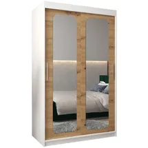 abiks möbel Schwebetürenschrank Promo 120 x 200 x 62 cm Weiß