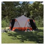 vidaXL Kuppelzelt Dome Grau/Orange