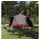 vidaXL Kuppelzelt Dome Grau/Orange