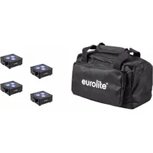 Eurolite Set 4x AKKU Flat Light 3 sw + Soft-Bag
