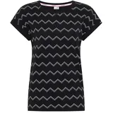 KangaROOS Kurzarmshirt Schwarz/Weiß 32/34