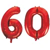 60. Geburtstag Verkehrsschild Geburtstagsdeko Partyset Party Deko Set rot weiss Dekoration Zahl Frau Mann