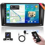 2G+64G Android Autoradio 2 Din für Mercedes Benz ML GL W164 ML350 ML500 GL320 X164 ML280 GL350 GL450 9 Zoll Autoradio mit Wireless Carplay Android Auto GPS Navi Bluetooth FM RDS WiFi Mirror Link DAB