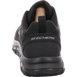 SKECHERS Track BROADER Sneaker, Black Mesh/Pu, 41 EU