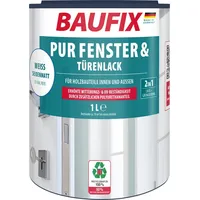 baufix PUR Fenster- & Türenlack Weiß seidenmatt 1 l
