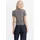 Levi's V-Shirt LEVI'S, Damen, Gr. XL (42), beige (vanilla stripe cavia), Feinripp, Obermaterial: 97% Baumwolle, 3% Elasthan, unifarben, gerade taillenbedeckt, V-Ausschnitt, Shirts, mit Knopfleiste