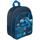 Undercover Jurassic World Rucksack - Kinderrucksack mit Fronttasche, - Blau
