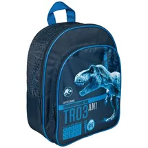Undercover Jurassic World Rucksack - Kinderrucksack mit Fronttasche, - Blau