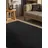 HANSE HOME Juno Juteteppich - Natur Wohnzimmerteppich aus 100% Jute, Handgewebt - Robust & Pflegeleicht - Moderner, Boho Naturfaser Teppich für Wohnzimmer, Schlafzimmer - Schwarz, 80x150cm