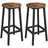 VASAGLE Barhocker rund 32 x 65 cm Braun