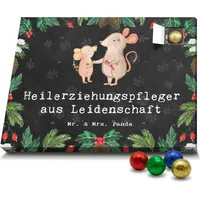 Mr. & Mrs. Panda Schoko Adventskalender Heilerziehungspfleger Leidenschaft - Schwarz - Geschenk, Dankeschön, Papa und Sohn, Kollegin, Firma, Heilp... - Schwarz