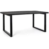 BIZZOTTO Esstisch Hastings aus Mangoholz, modernes Design mit Metallgestell, schwarz