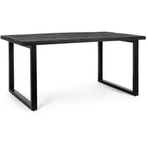 BIZZOTTO Esstisch Hastings aus Mangoholz, modernes Design mit Metallgestell, schwarz