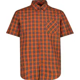 CMP Kurzarmhemd Antracite/Orange/Vaniglia M