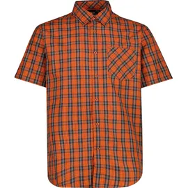 CMP Kurzarmhemd Antracite/Orange/Vaniglia M