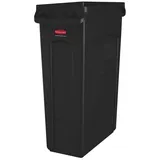 Rubbermaid Slim Jim mit Lüftungskanälen 87 L Braun