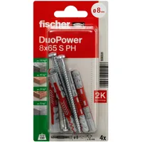 Fischer DuoPower 8 x 65 S PH 4 Stück