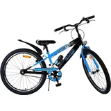 Volare Kinderfahrrad Sportivo für Jungen 24 Zoll Kinderrad in Schwarz Blau - Bunt