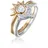 Elli Ring 925 Sterling Silber in Zweifarbig | Gr.: 56