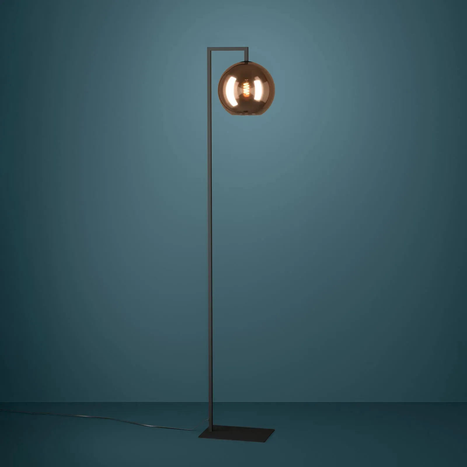 Stehleuchte Stars of Light, Cordoba, Kupfer, für Wohnzimmer, Glas, Modern - 171.5