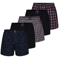 Tom Tailor Boxershorts kariert blau 5er Pack