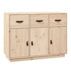 vidaXL Sideboard 100x40x75 cm Massivholz Kiefer