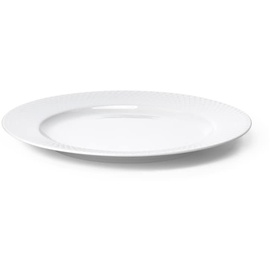 Lyngby Porcelæn Diner-Teller Ø27 cm Rhombe aus handgefertigtem Porzellan, weiss