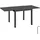 Tectake Gartentisch 80–160 x 80 x 75 cm Dunkelgrau