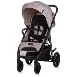 Chipolino Kinderwagen Buggy Insta, Fußabdeckung, Federung, Korb, Gurt, klappbar hellbraun