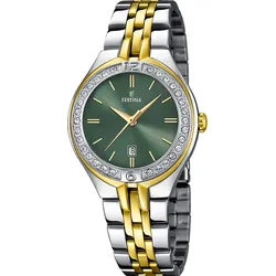 Festina Quarz Damen Mademoiselle F16868/4 - grün,Multi - 32.5mm