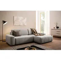 Home Affaire »TORGE (264cm), Schlafsofa in Cord, Samtvelours o Struktur fein, L-Form« Schlaffunktion, Bettkasten, Liegefläche: 125/210 cm