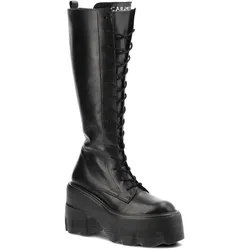 Schwarze Stiefel Carinii Plateauschuhe, 38