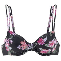 LASCANA Bügel-Bikini-Top Damen schwarz-bedruckt Gr.38 Cup E