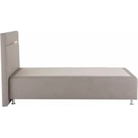 Westfalia Schlafkomfort Boxspringbett, wahlweise mit LED-Beleuchtung, beige