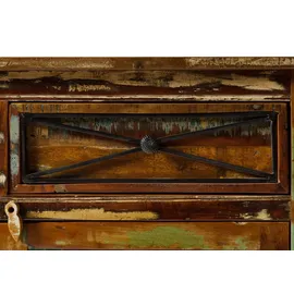 Massivmoebel24 Sideboard Altholz 110x45x85 Mehrfarbig lackiert Nature OF Spirit #130