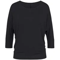 LASCANA 3/4-Arm-Shirt Damen schwarz Gr.32/34