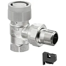 Oventrop Thermostatventil Baureihe AQ DN 15, Eck, stufenlose Voreinstellung