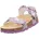 Fussbettpantoffel Lila/Mehrfarbig 38