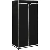 vidaXL Kleiderschrank Schwarz 75×50×160 cm