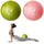luxuskollektion Gymnastikball Olivgrün/Rosa 25 cm