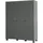 Woood Kleiderschrank Dennis 158 x 202 x 55 cm Dunkelgrau