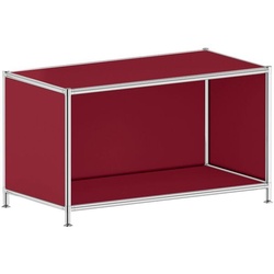 viasit Aktenregal »System 4« breit 1 OH rot, 77.9x40.4 cm