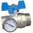 OVENTROP Kugelhahn 1 Zoll mit Thermometer