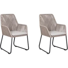 deVries ADORA Diningsessel 64 x 64 x 83 cm beige 2 St.